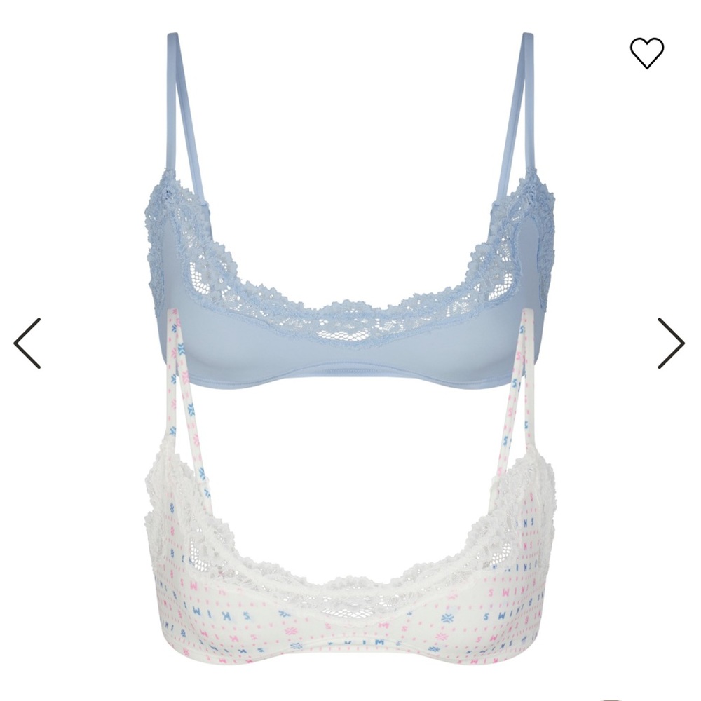 Skims Fits Everybody Lace Scoop Bralettes